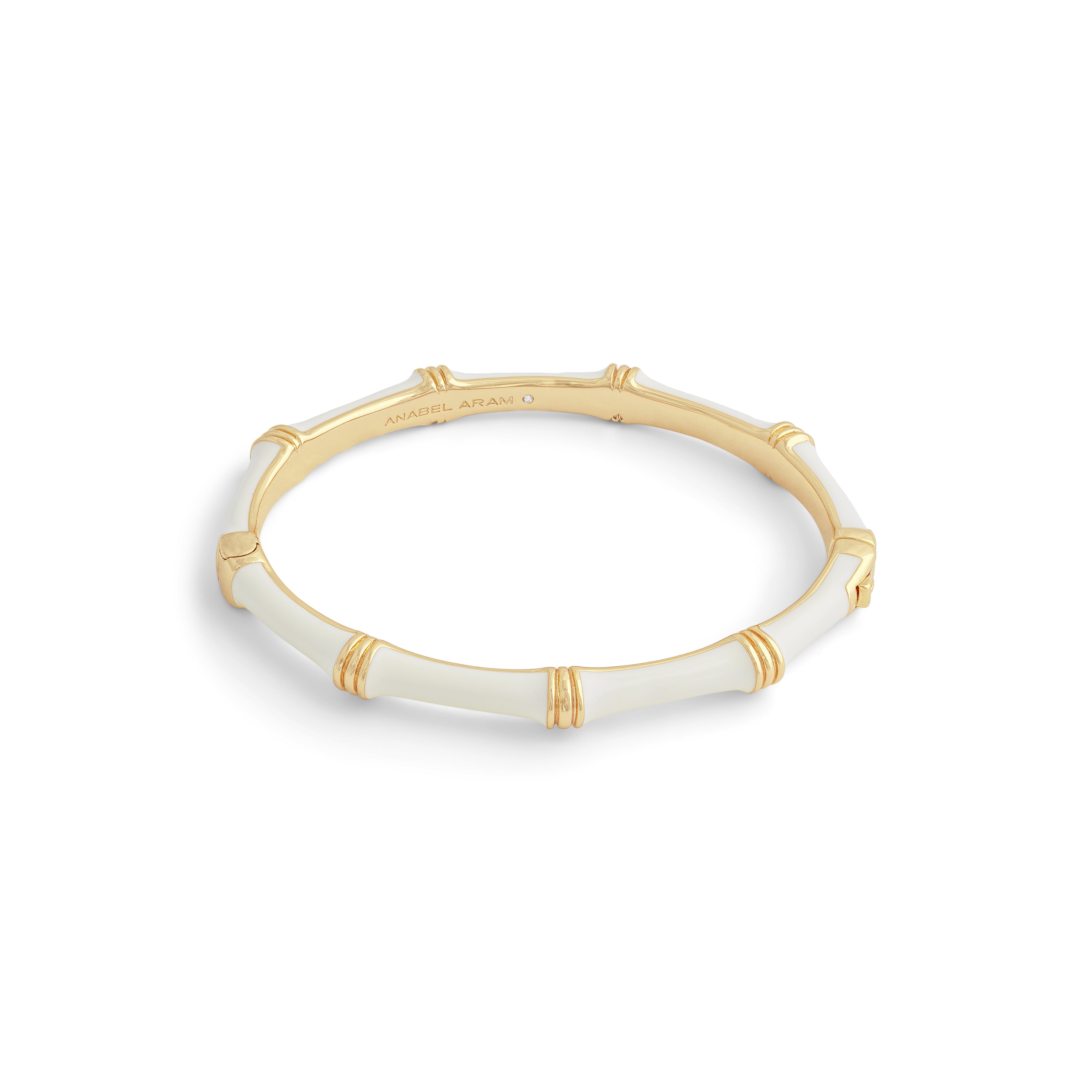 Kolorowa Bransoletka Bangle Bamboo Emalia | Vivagem