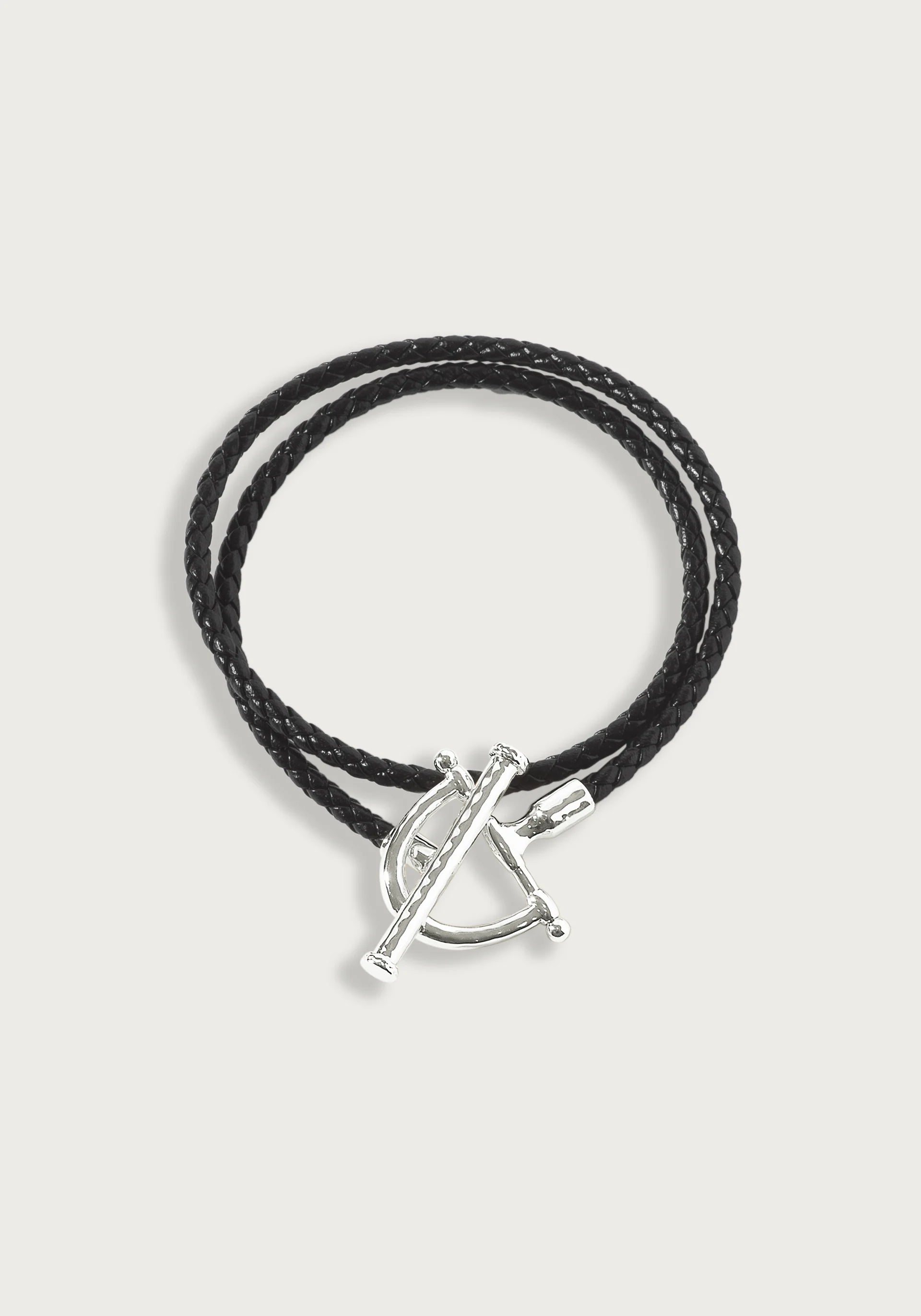 Bransoletka Skórzana Cheval Srebrna