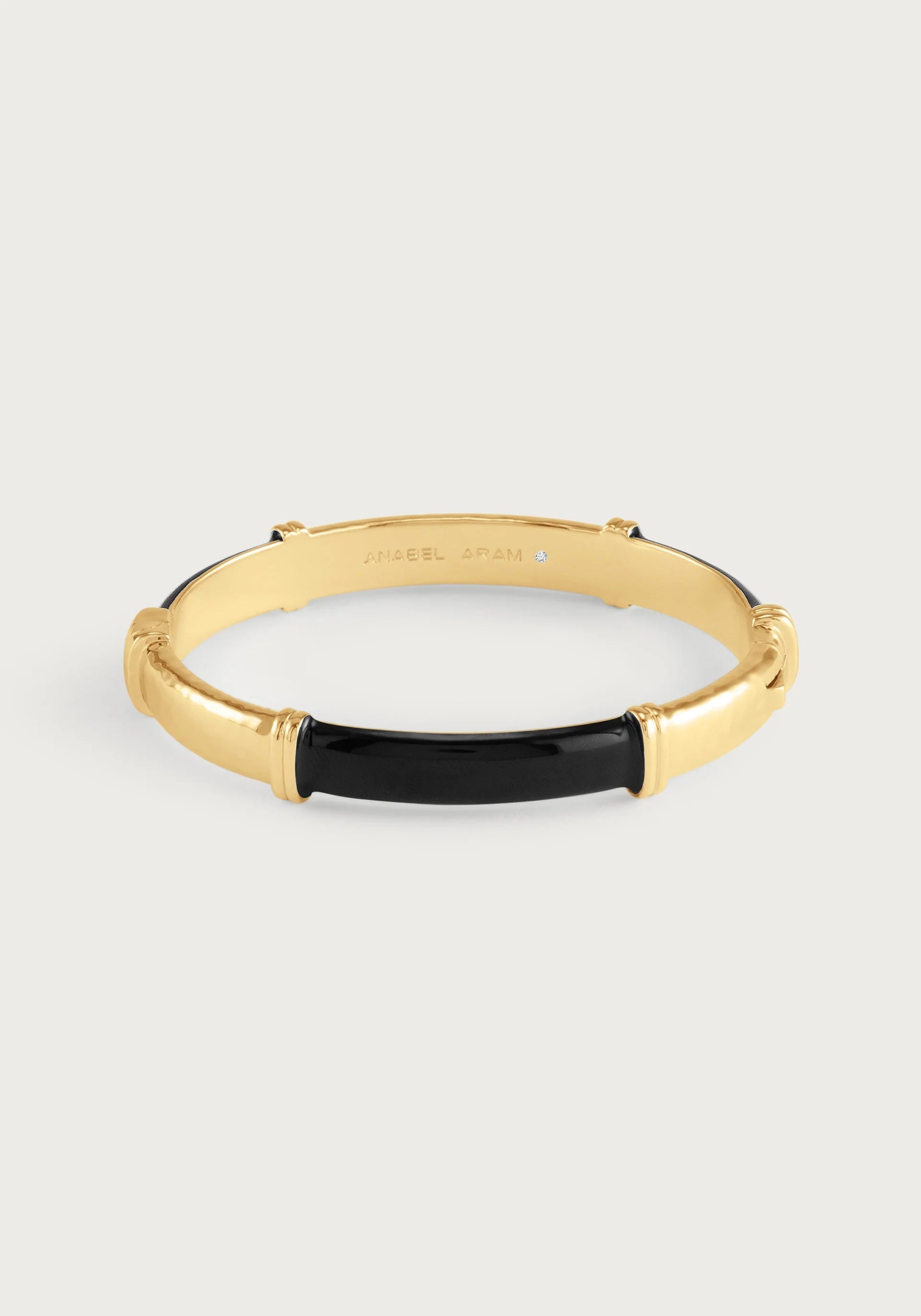 Bransoleta Otwierana Forza Czarna Emalia