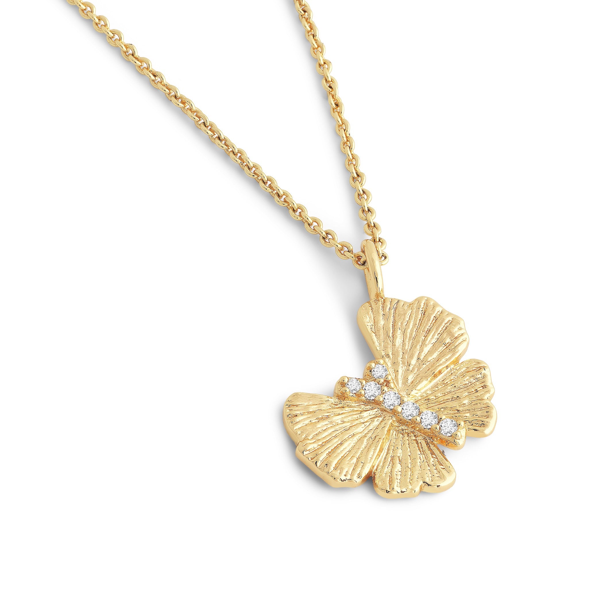 Złoty Naszyjnik Butterfly Ginkgo | Anabel Aram | Vivagem