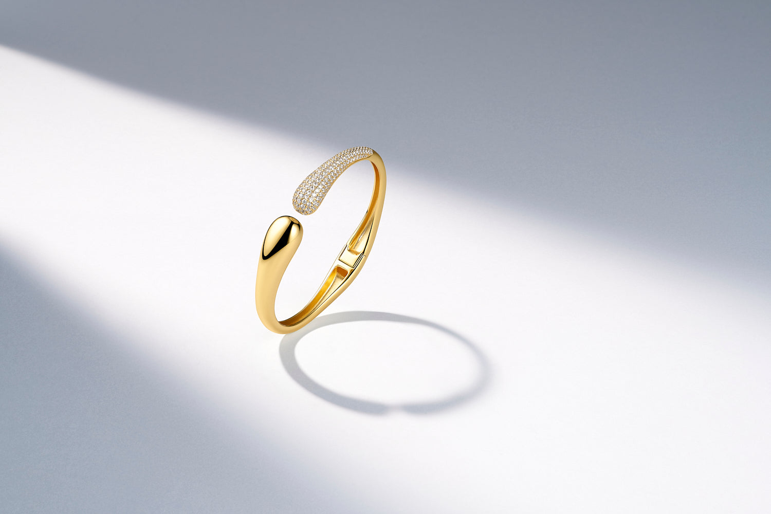 Pozłacana Bransoletka Bangle Goccia, Vivagem Selection