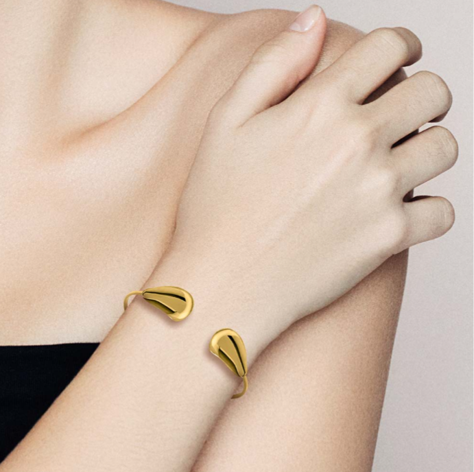 Błyszczące Krople: Półsztywna Bransoletka Diva Gioielli z Łezkami, Włoski Design, Vivagem Selection