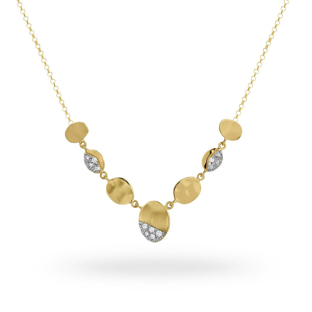 Złote Płatki Pełne Blasku: Naszyjnik Petali od Diva Gioielli (Vivagem Selection, Pavé)