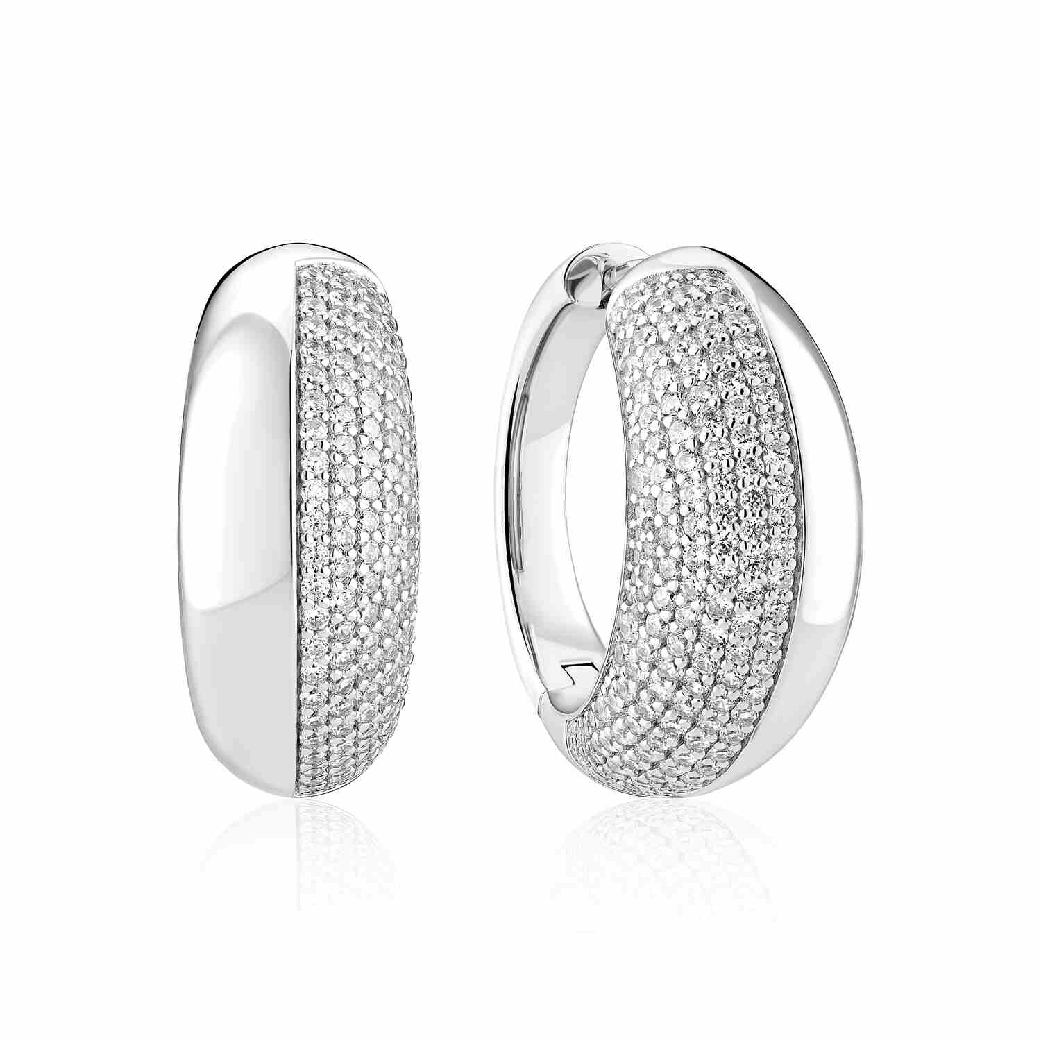 Złoty Blask Luksusu: Pozłacane Kolczyki Koła Fasano Sif Jakobs Pavé, Vivagem Selection