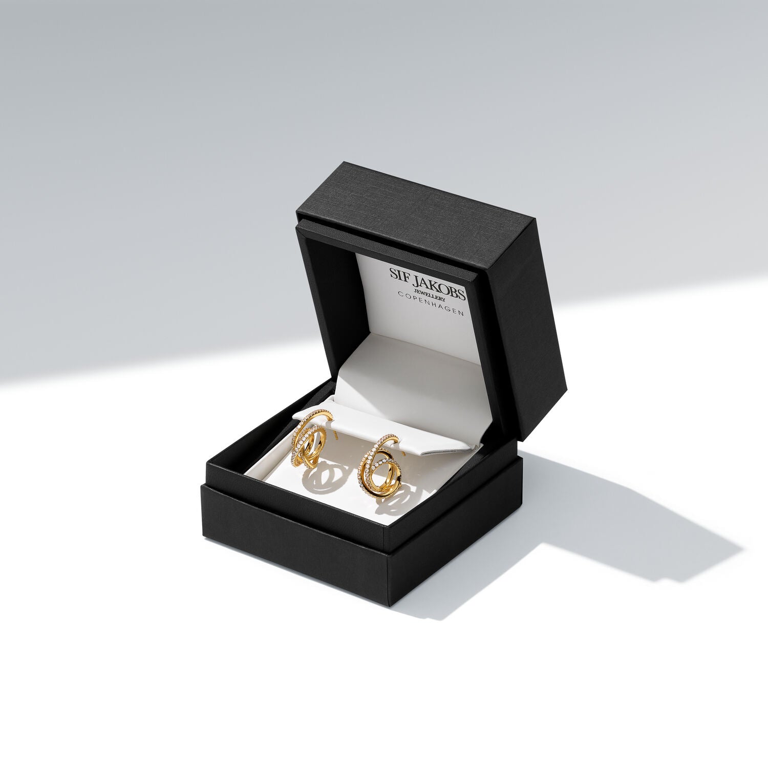 Złociste Spirale Blasku: Pozłacane Kolczyki Spirale Piccolo Sif Jakobs Pavé, Vivagem Selection