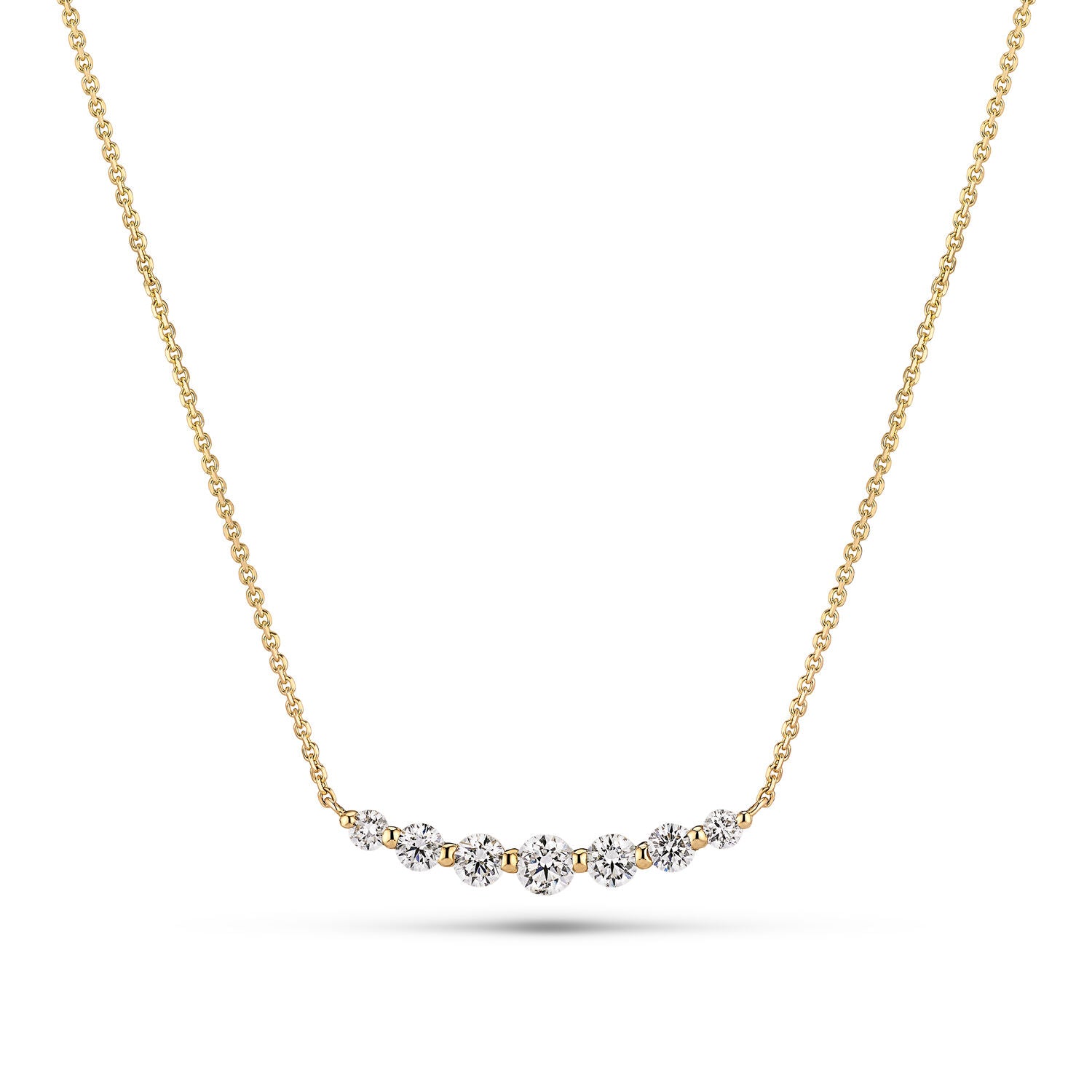 Złoty Naszyjnik Tiara z Diamentami Laboratoryjnymi 0,37 ct / 0,46 ct (14k) - VIVAGEM.PL