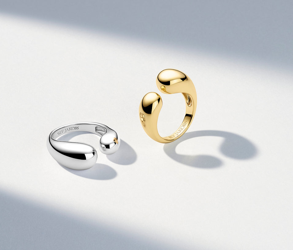 Pierścionek Sif Jakobs, Srebro 925, Otwarty Design, Vivagem Selection