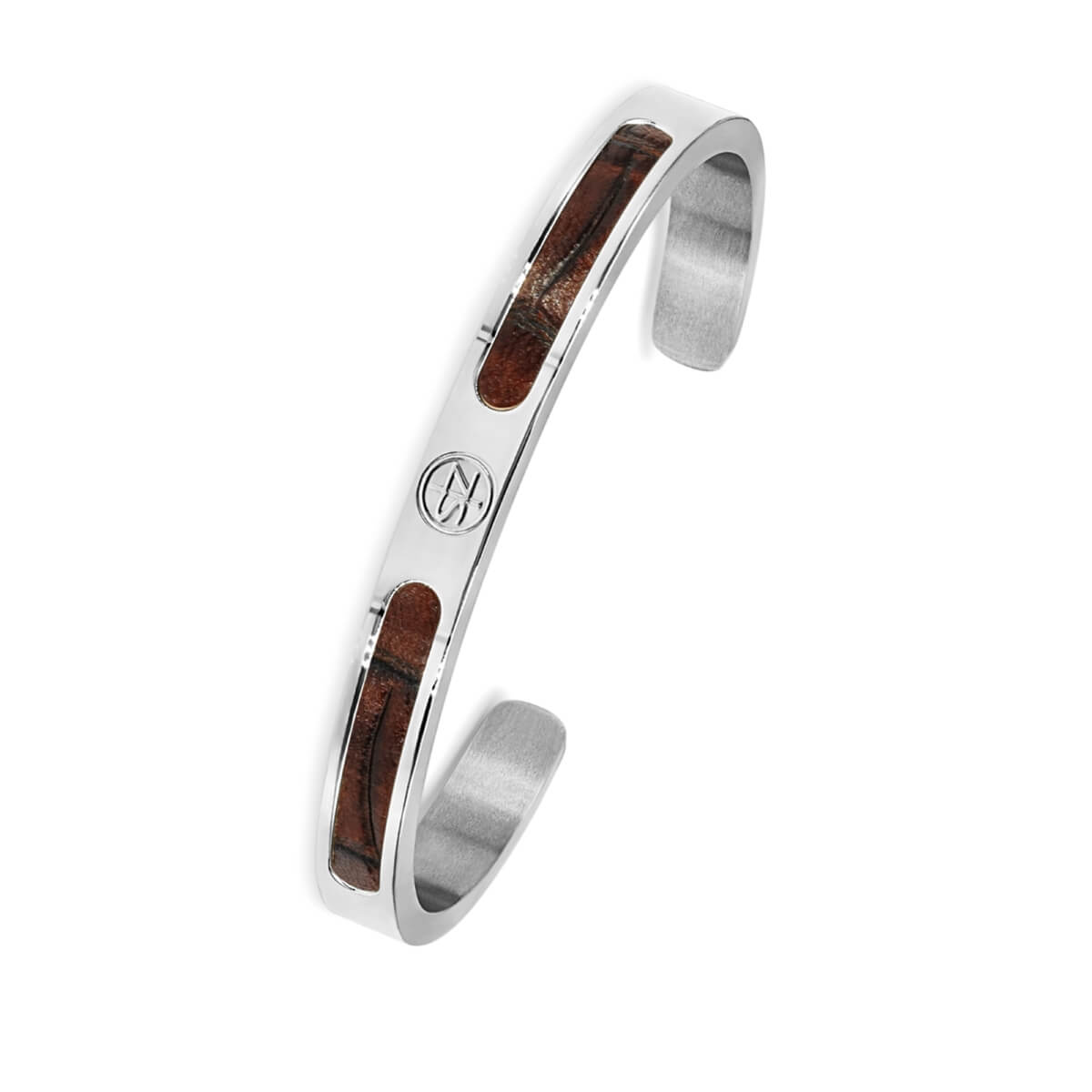 Męska Bransoleta Bangle Zeades Monte Carlo Lien Ebony | Skóra Krokodyla | Vivagem