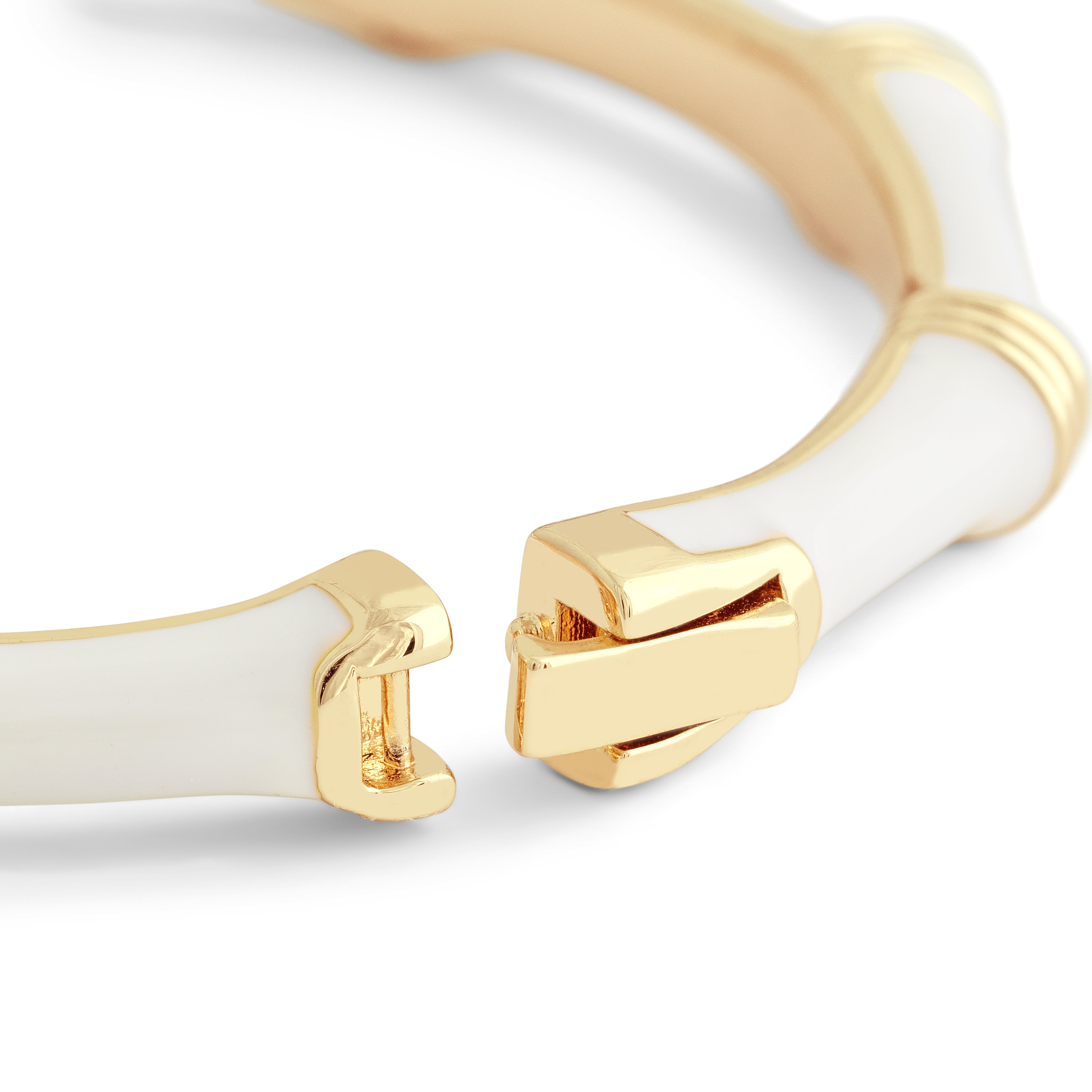 Pozłacana Bransoletka Bangle Bamboo | Międzynarodowy Design Vivagem