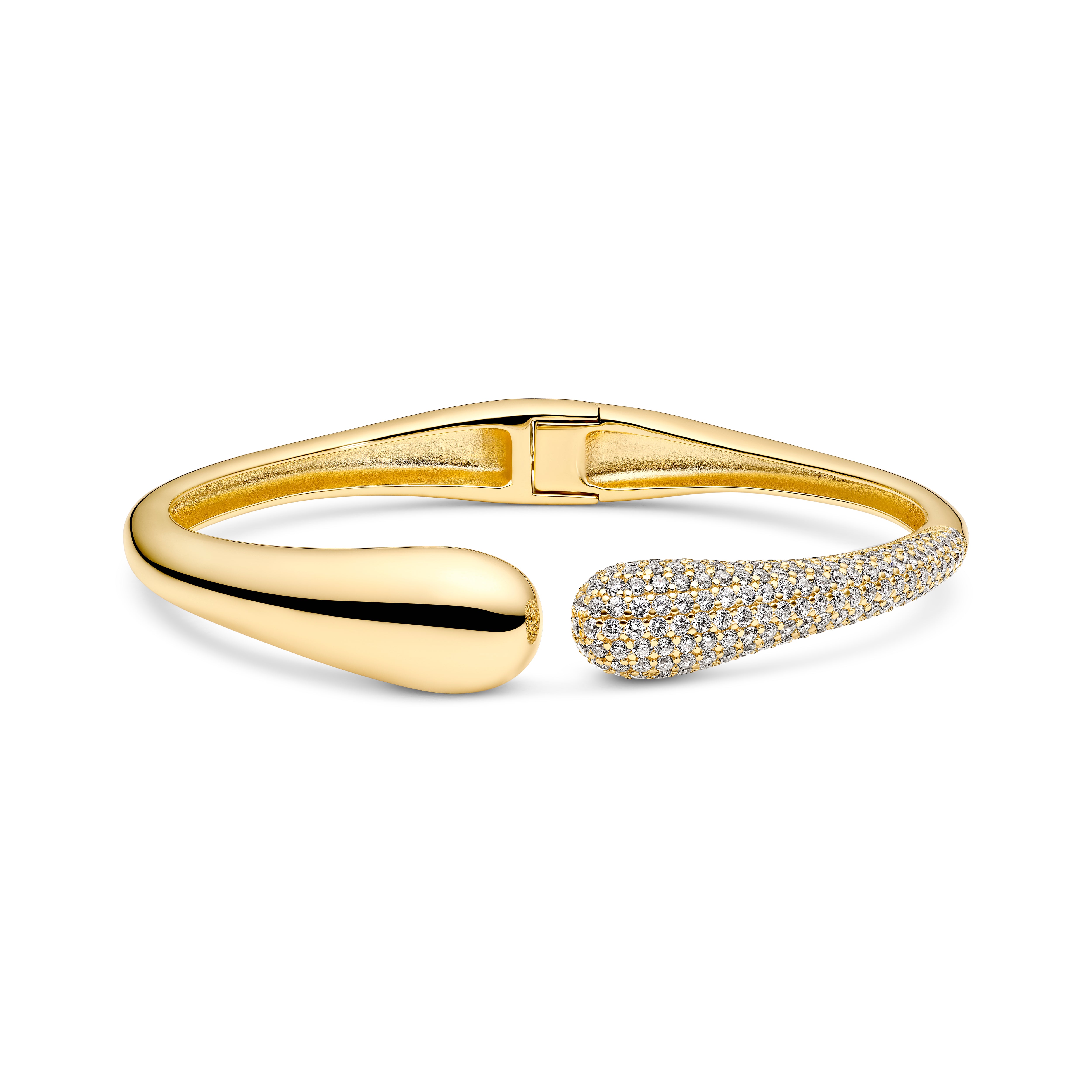 Nowoczesny Kontrast: Rodowana Bransoletka Bangle Vivagem Selection - Goccia od Sif Jakobs (Srebro 925,