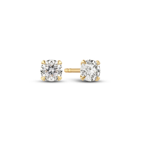 Kolczyki Sztyfty z Diamentami - 14-karatowe ( próba 585) żółte złoto, 0,22-3,00 ct TW GH VS, diamenty laboratoryjnie hodowane