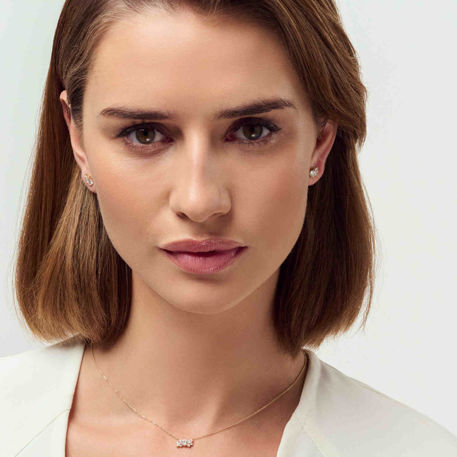 Złote Kolczyki Lovere z Diamentami Laboratoryjnymi 0,93 ct (14k) - VIVAGEM.PL