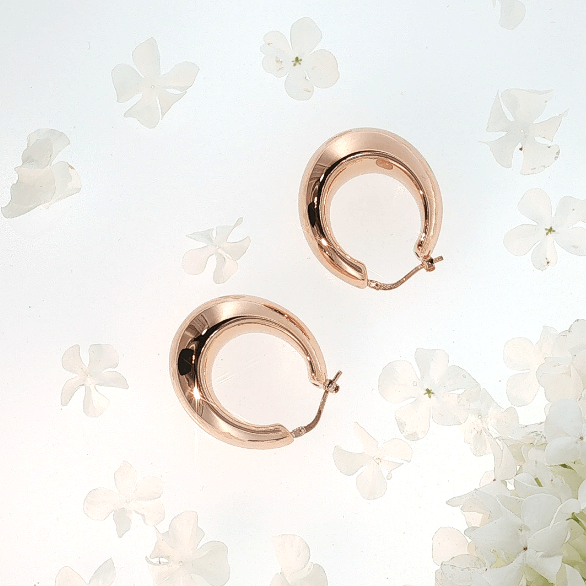 Kolczyki Koła Puffy Golden Rosé (Bronzallure) - zdjęcie 4