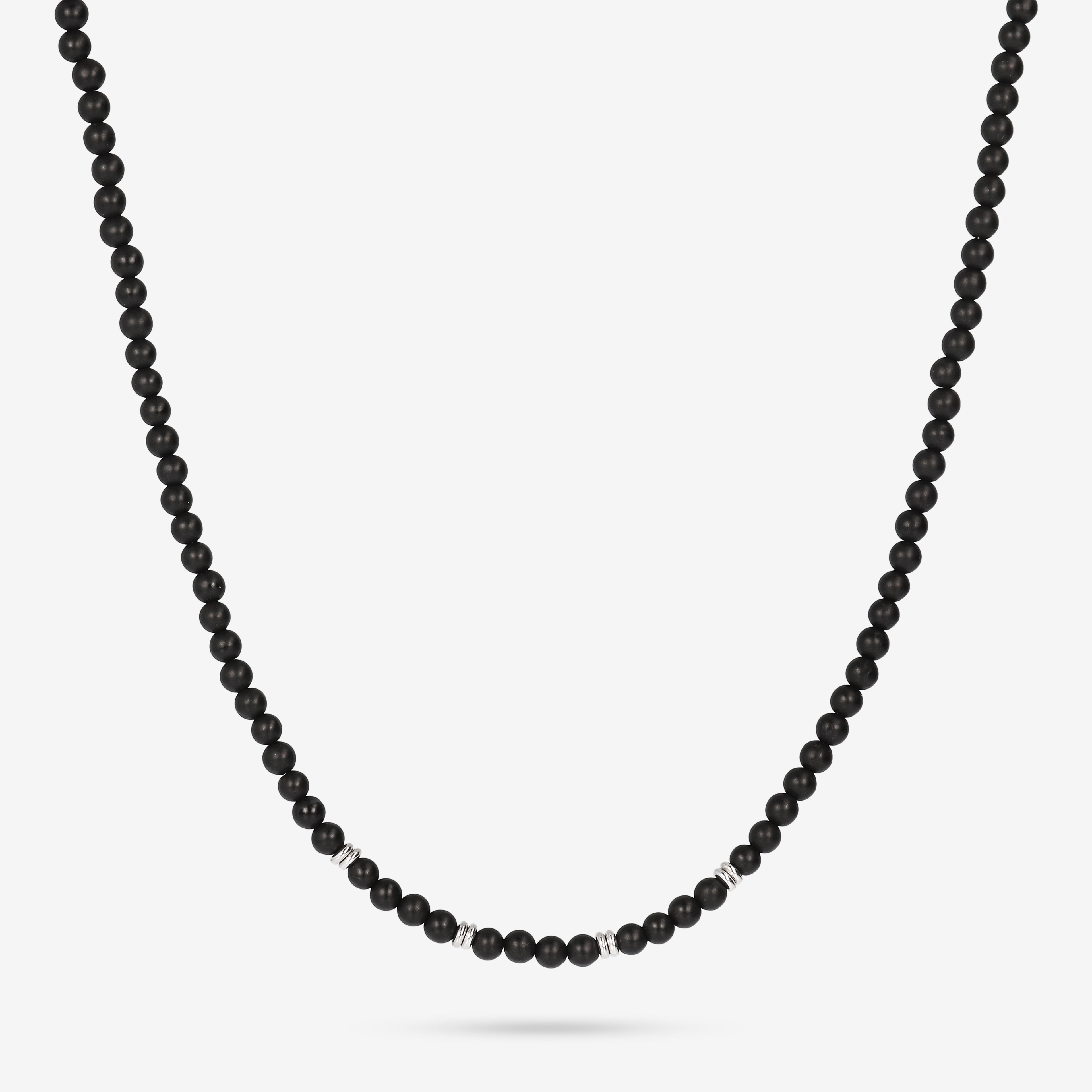 Uniwersalna Siła: Naszyjnik Albert M. Unisex z Rondelami i Kamieniem Naturalnym, Vivagem Selection