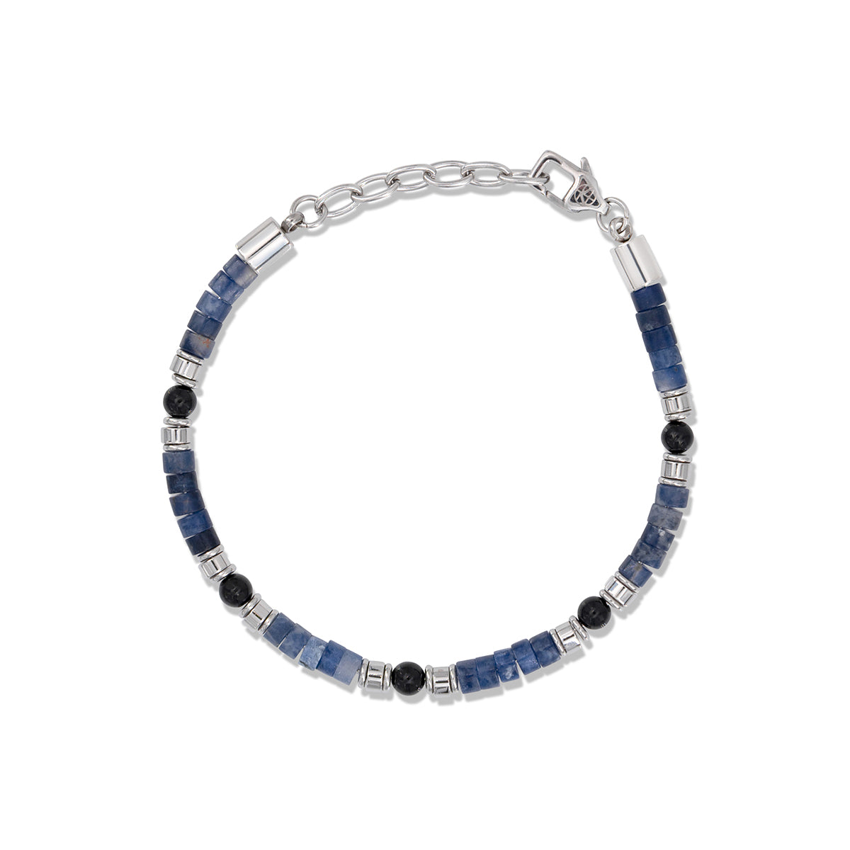 Męska Bransoleta Zeades Monte Carlo Kournas Lake | Sodalit i Czarny Agat | Vivagem