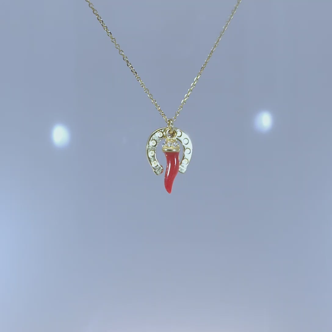 podkowa i róg szcześcia