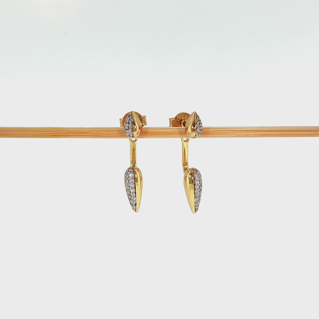 Dwukolorowe Nausznice Ear Jackets Puffy Spike | Reimaginer | Vivagem - zdjęcie 4