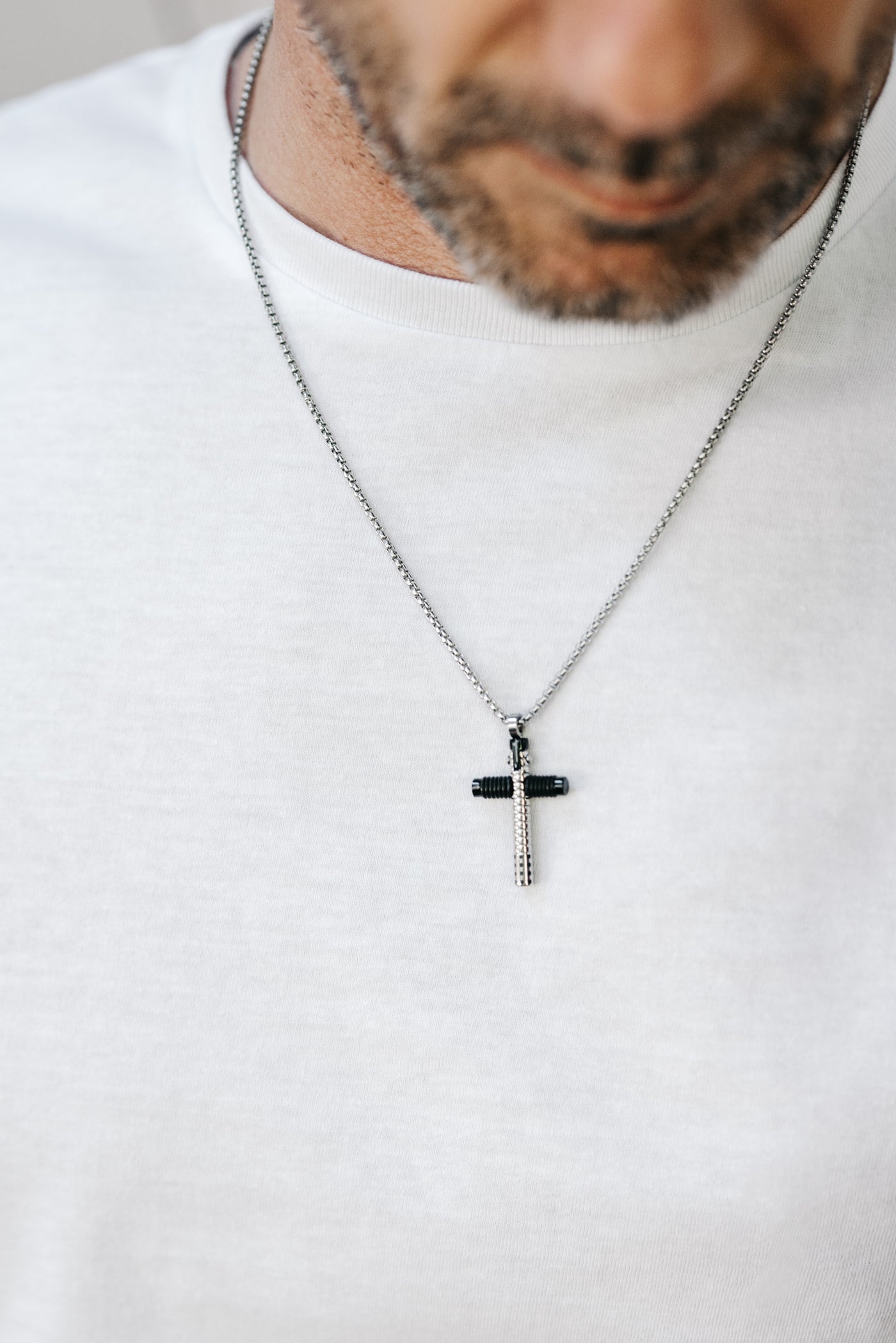 Męski Naszyjnik Zeades Monte Carlo Cruz | Stal Architektoniczna | Vivagem