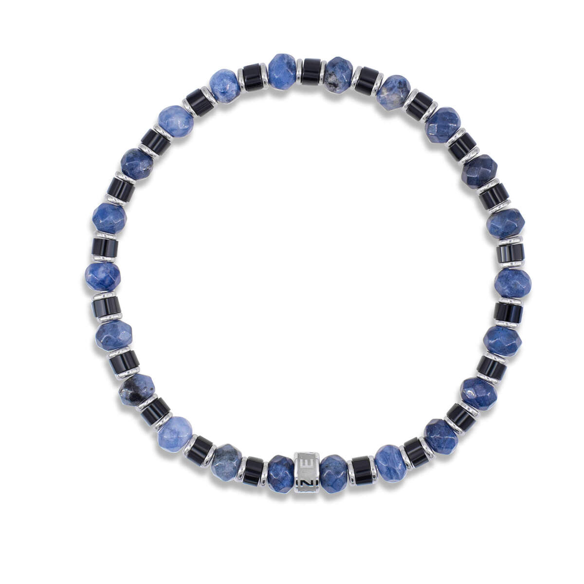 Męska Bransoleta Zeades Monte Carlo Porto Ora | Sodalit i Czarny Agat | Vivagem